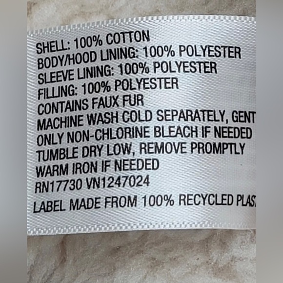 Universal Thread Sherpa Lined Canvas Winter Coat Zip & Snap Hood Insulat… - Picture 8 of 9